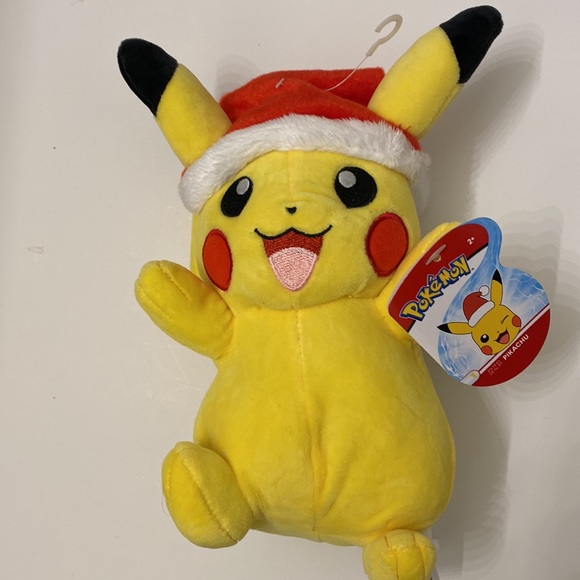 NWT Pokemon Holiday Pikachu 8" Plushy - Picture 2 of 6